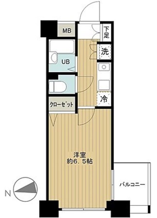 江戸川橋駅 徒歩1分 6階の物件間取画像